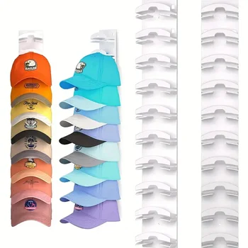 Hat Rack for Baseball Caps Multifunctional Storage Wall Cap Hanger Storage Cap Organizer Hat Holder for Door Closet 2