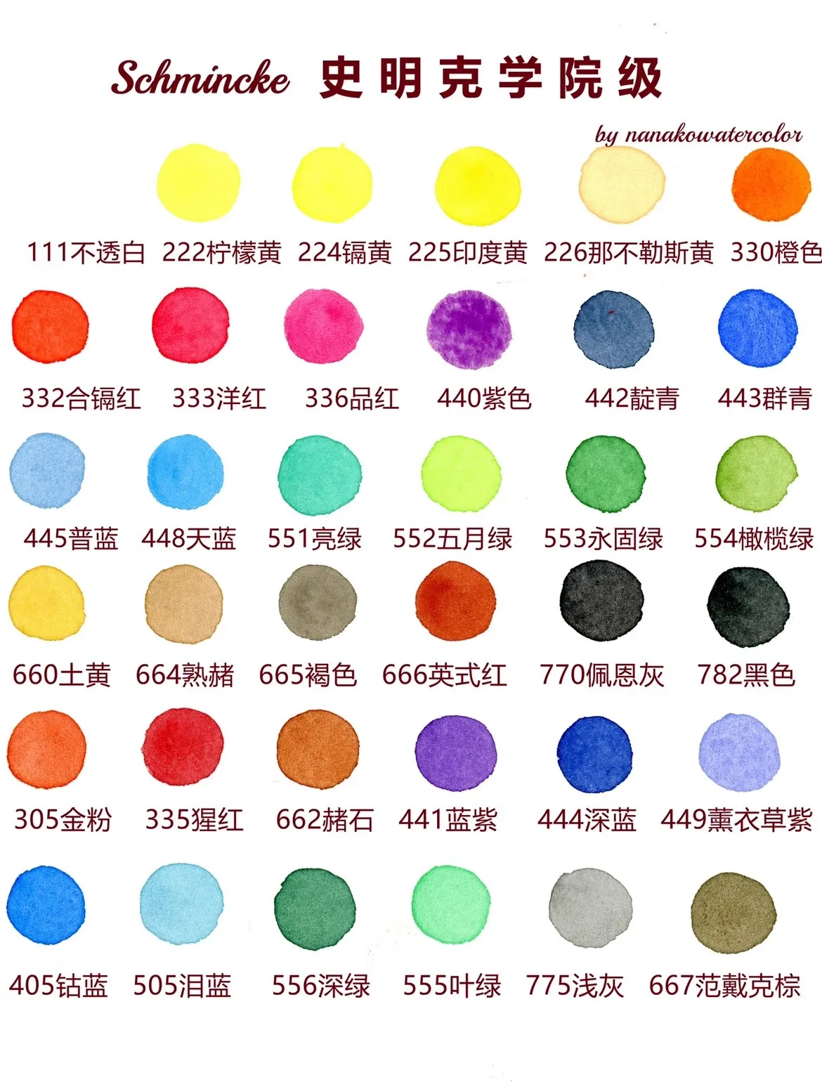 Germany schmincke academy watercolor 24 colors 36 colors watercolor dispenser 0.5ml 1ml student supplies art painting supplies