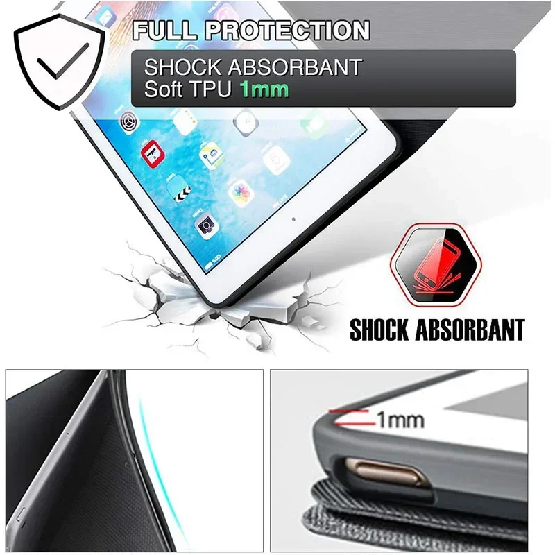 Universal iPad Case - Premium Multi-Generation Tablet Cover