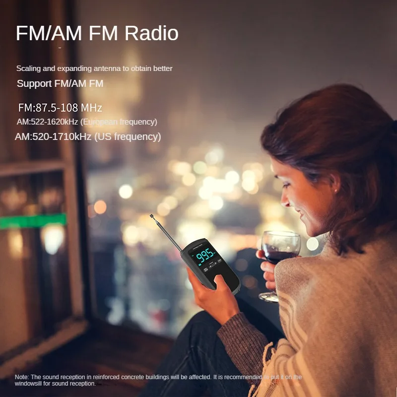 

Portable Mini Digital Radio with High Volume for FM AM Radio Lovers - The Ultimate Must-Have