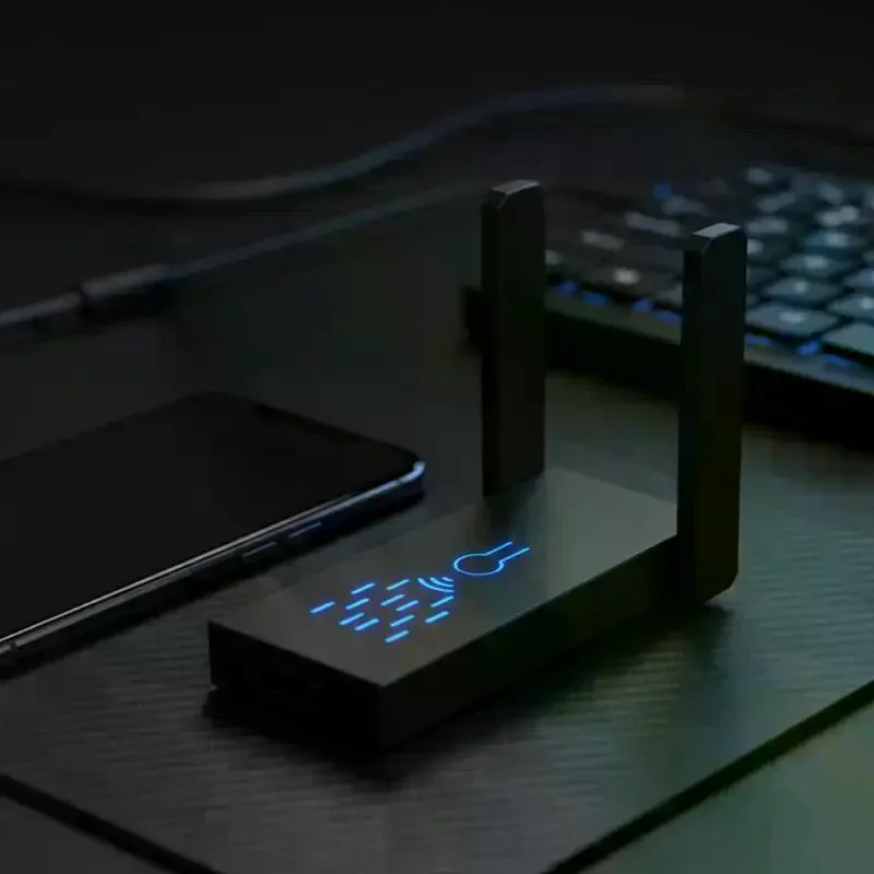 듀얼 밴드 1300Mbps WiFi USB 어댑터 2.4G/5Ghz Wi-Fi 동글 USB3.0 802.11AC PC/노트북용 4안테나 무선 수신기 드라이버 무료