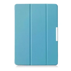 Lightweight Flip Smart Cover with Magnetic Stand and Auto Sleep Feature - SM - T800 T805 (Sky Blue)