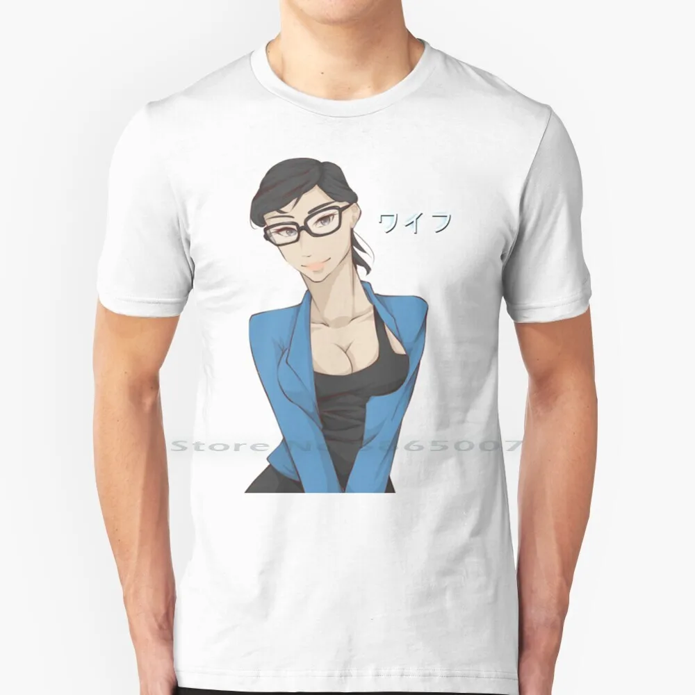 Waifumia Khalifa T Shirt 100 Cotton Waifu Cumming For Dinner Star Mia Khalifa Anime Manga