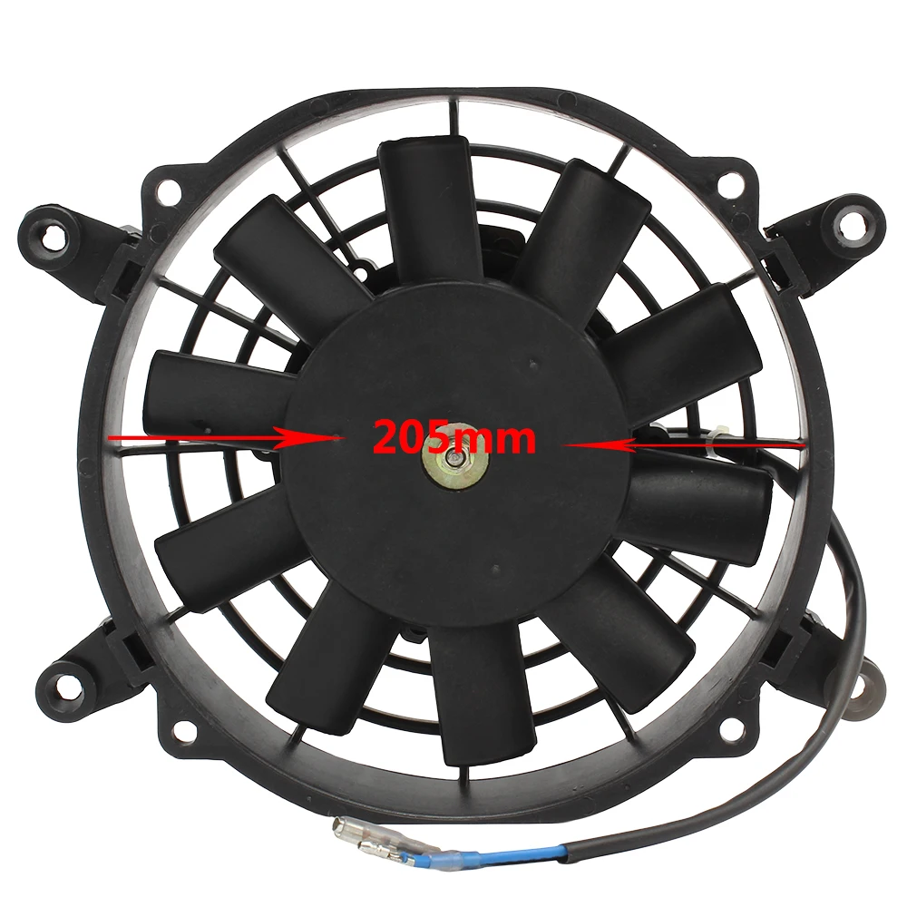 Motorcycle Cooling Fan Motorcycle Radiator Fan 12V Electrofan Cooling KTM Honda Yamaha ATV Quad Go Kart Moped 250cc Motocross Accessories
