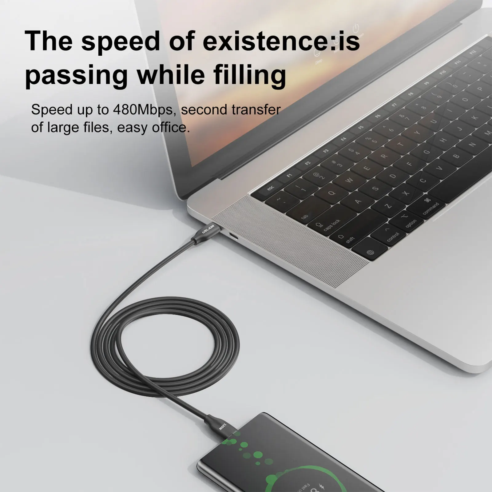 PD120W Type C to Type C Cable 1M/1.5M/2M USB-C Data Cable Fast Charging & Data Transfer for iphone 15 16 Huawei Xiaomi Samsung