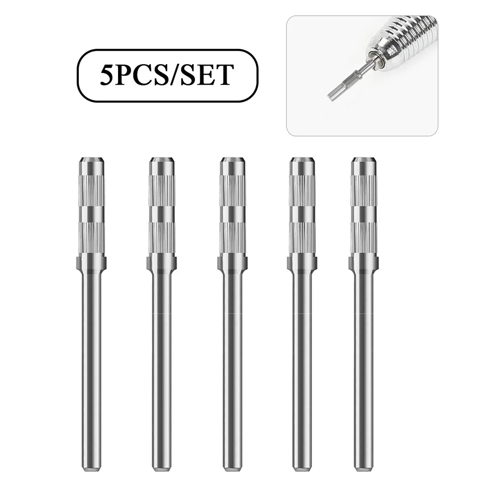 5pcs 3mm Mandrel Bit for Mini Sanding Bands Stainless Steel Bits Electric Manicure Accessories Tool 2