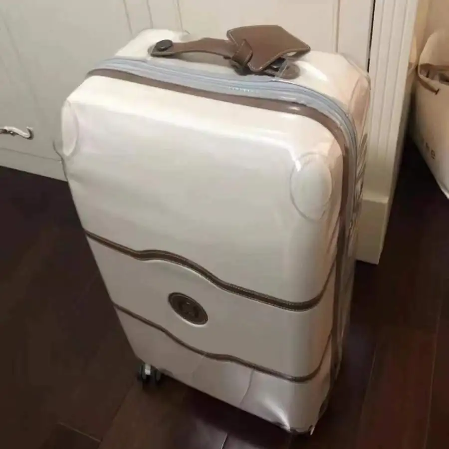 Transparent Cover for Delsey Chatelet Air Suitcase Protector with Zipper Luggage Case Customized Not Include Suitcase 4
