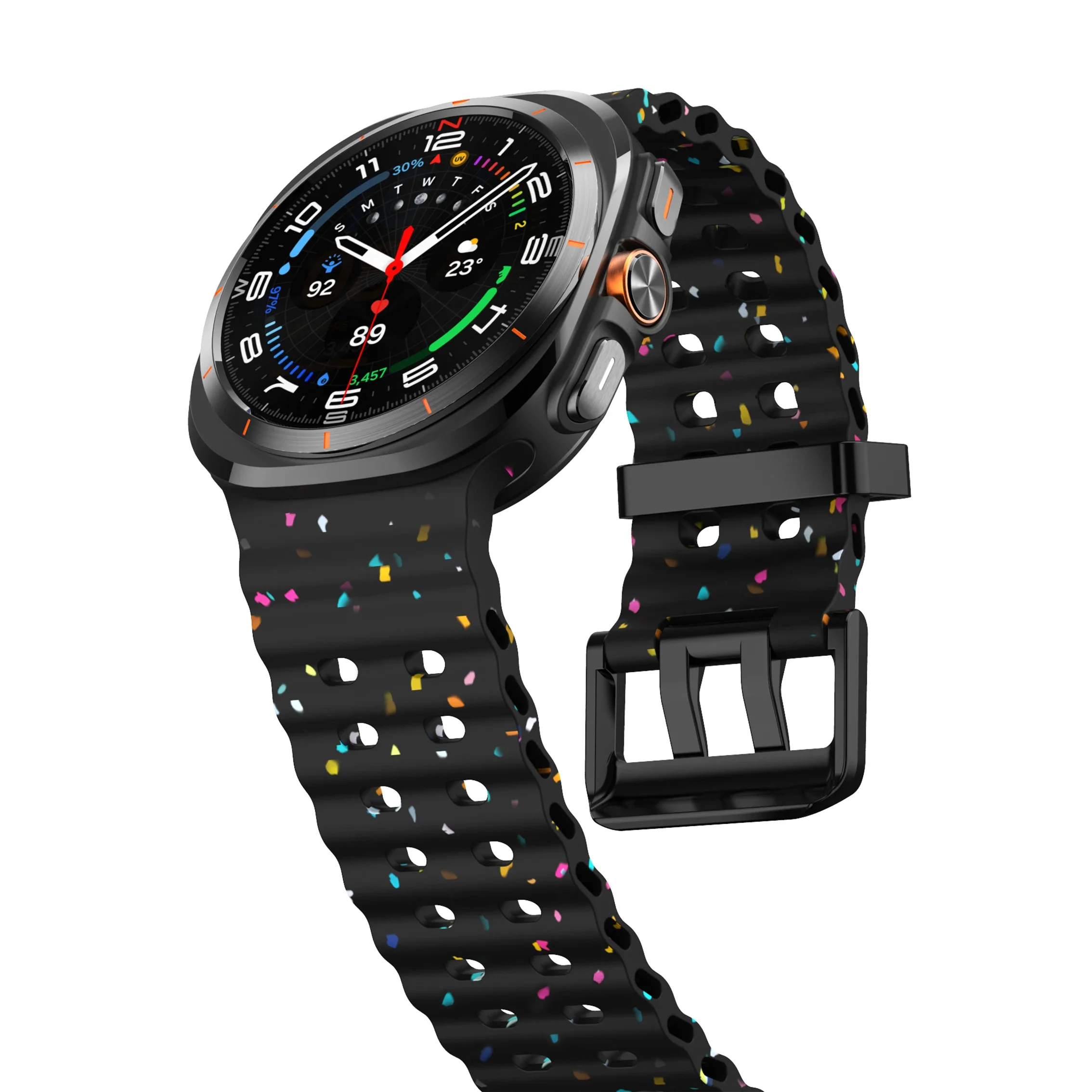Luminous Silicone Strap Bracelet for Smartwatches - Universal Fit for Men and Women