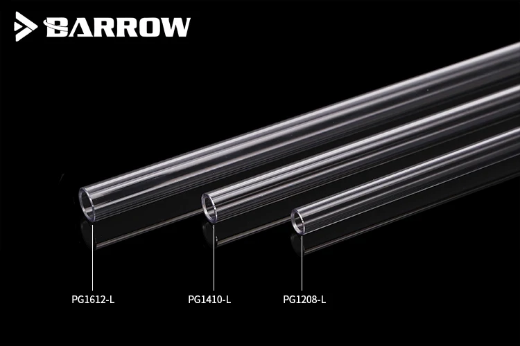 Carrinho de Mão Tubo Petg Rígido Od12 mm 10 Od14 mm Od16 mm Comprimento 50cm Tubo Rígido para Chassis de Refrigeração de Água Peças do - Imagem 4