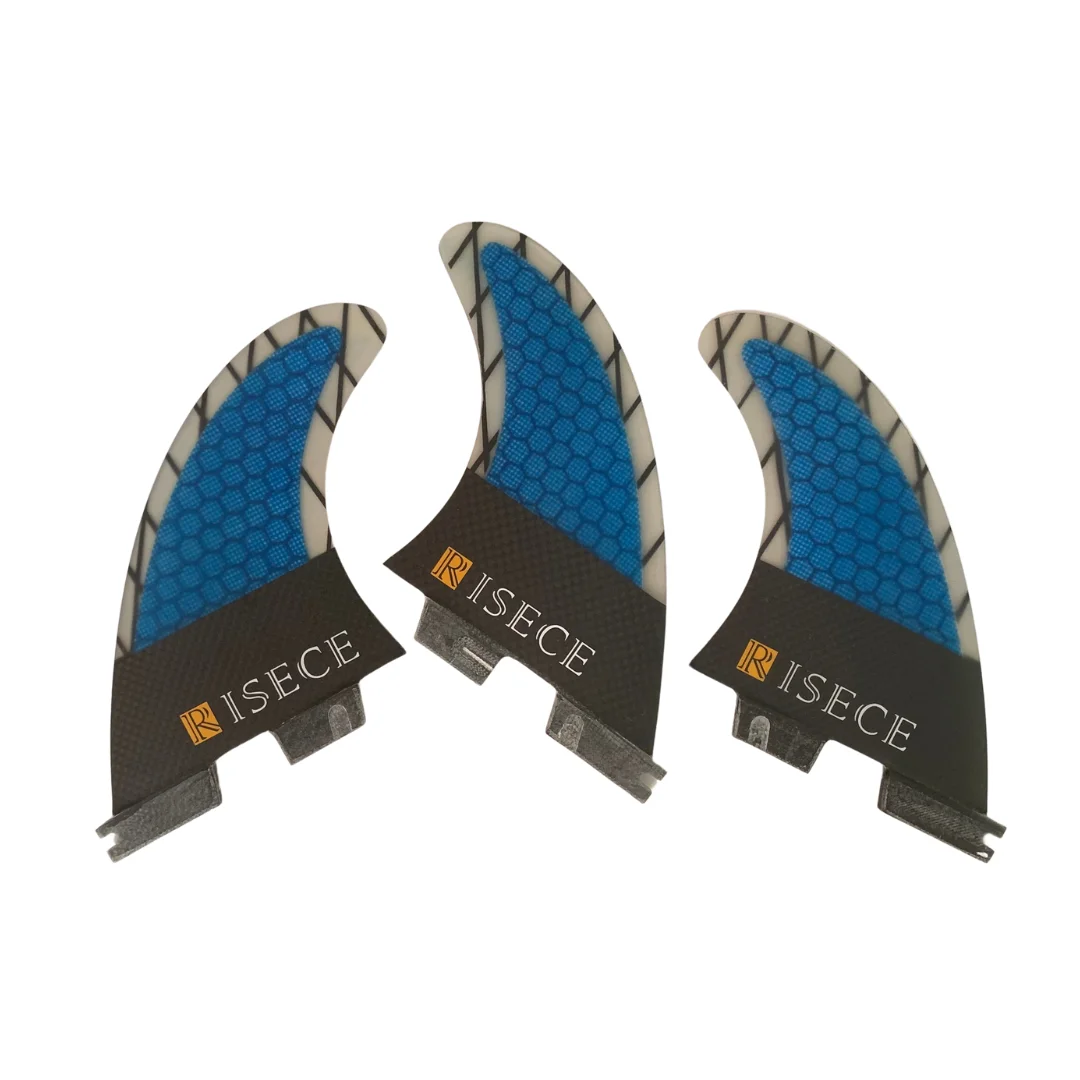 RISECE Surfboard-Finnen G3/G5/G7 Größe Thruster 3er-Set Fiberglas Honeycomb Carbonfaser Tri Fins Quilhas Surf Fin – Detail 4