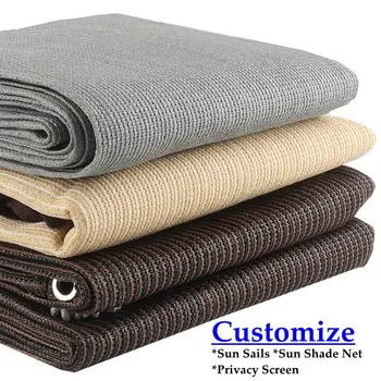 Contattaci per personalizzare le dimensioni Tessuto HDPE addensato Baldacchino anti-UV Rete parasole Rete per recinzione da giardino per schermo privacy di sicurezza per balcone 1