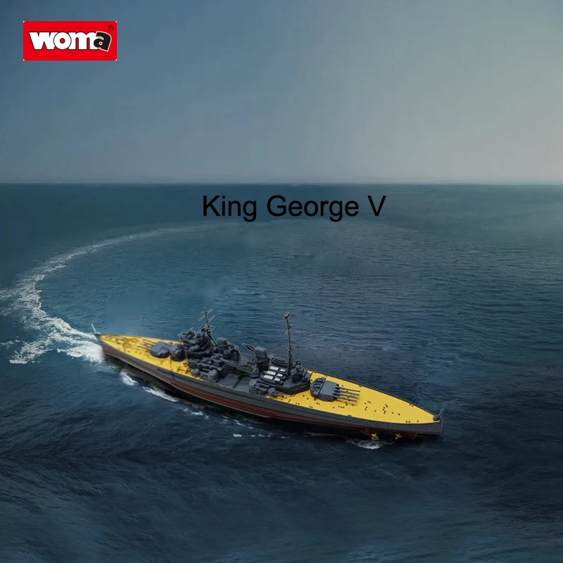 Боевой корабль Woma времен 2 мировой войны, масштаб 1/1000, военный корабль принца Уэльса, боевой корабль «Король Джордж в 1941», Коллекционная модель для детей на Рождество