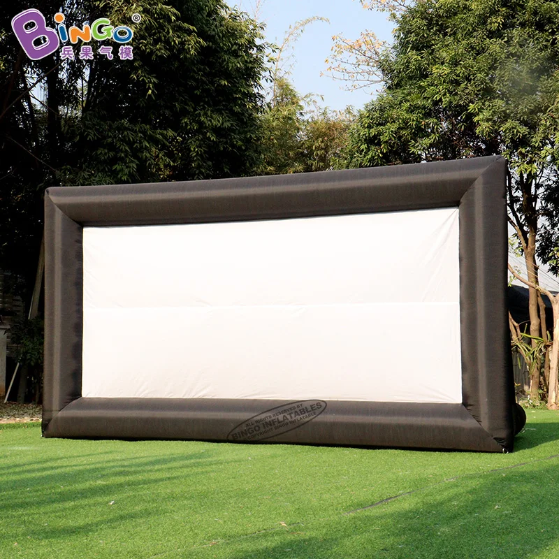 Free Shipping 4.5x1.7x2.5mH Inflatable Movie Screen For Open Cinema Customized Large Screen for Outdoor Advertising Screen Tent 4