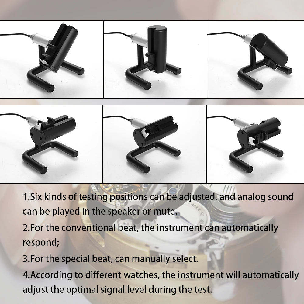Weishi No.1000 No.1900 Timing Timegrapher High Accuracy Mechanical Watch Tester Professional Watch Calibrator Repairing Tools 2