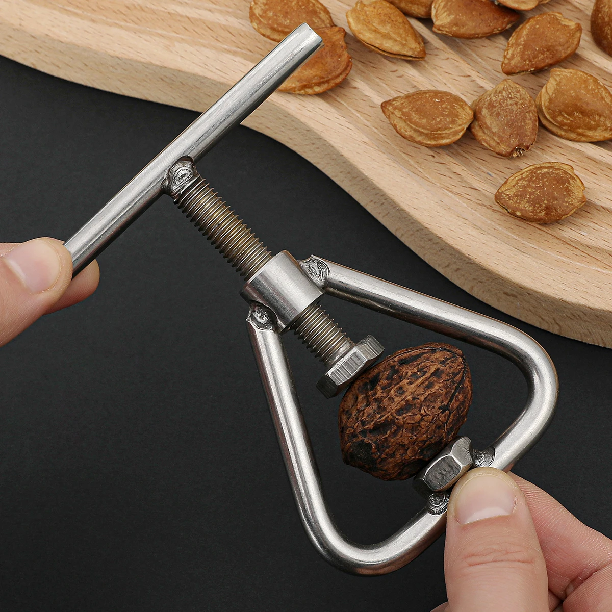 1PC Stainless Steel Manual Nut Opener Cracker Machine Walnut Kitchen Tool Steel Sheller Nut Macadamia Accessories