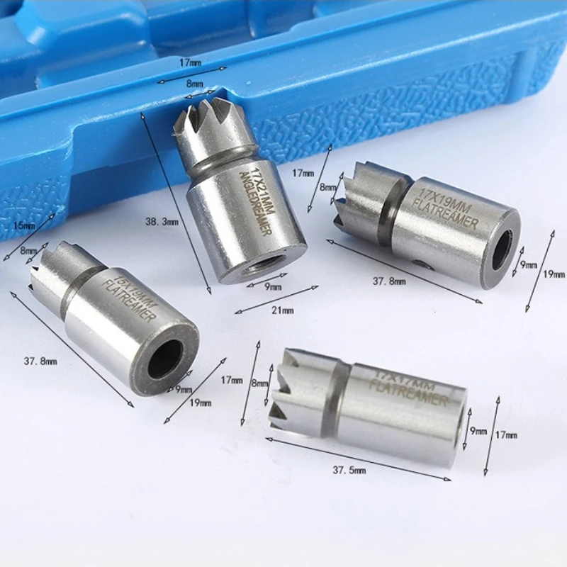 Clean Kit Auto Repair Tool Automotive Accessories Universal Car Diesel Injector Seat Cutter Set Oil Nozzle Reamer Carbon