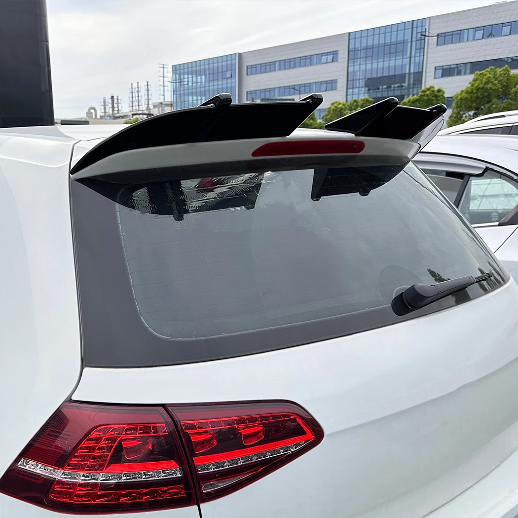 자동차 테일 윙 스티커 고정 바람 윙 스플리터 외부 장식 키트, VW 골프 7, 7.5 정사이즈 에디션, Rline 2013-2019, 2 개