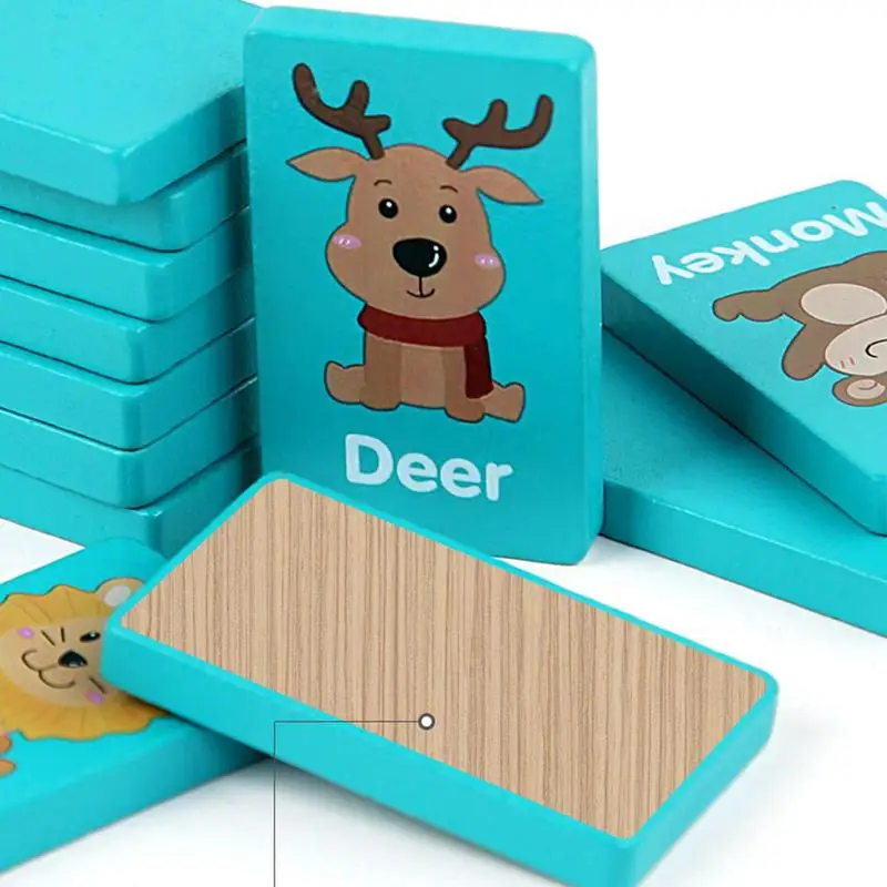 Montessori Madeira Hand Grab Boards Puzzles, Brinquedos Educativos para Bebés, Animais Desenhos Animados, Frutas Puzzles