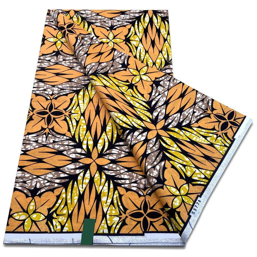 African Wax Prints Fabric Ankara Wax Cotton Fabric Sewing Material african wax fabric