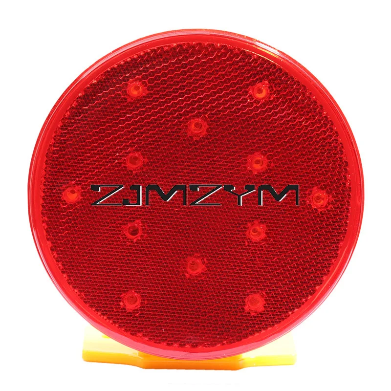 LED Flash Warning Light Round Disk Adjustable Magnet Safety Flash Light For Road Construction