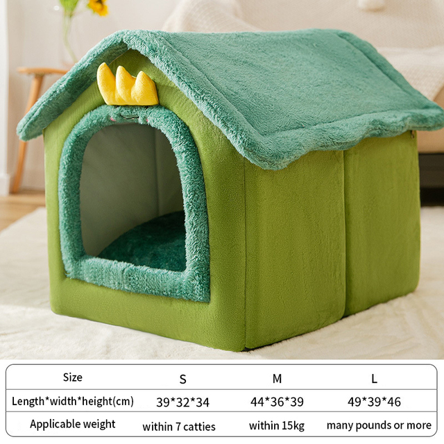 House Fully Enclosed Winter Warm Dog House Cat Bed Small Dog Removable And Washable Type House Pet Litter Cat Supplies 2023