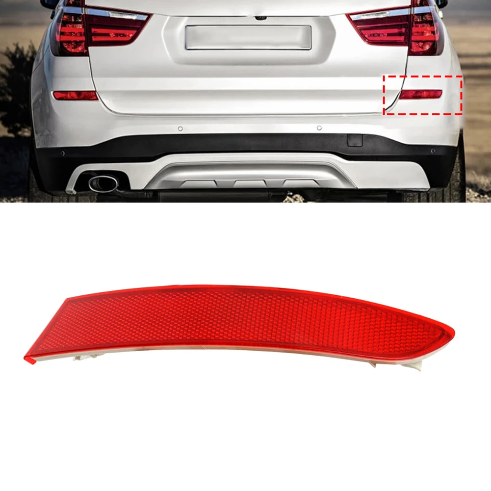 Right Side ​Bumper Reflector Rear Bumper Rear Right Red Reflector Lamp Part Number 63257352210 Plastic For X3 Series 2014-2017