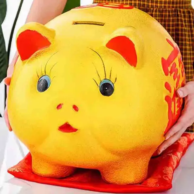 안전 돈 상자 카운터 돼지 저금통