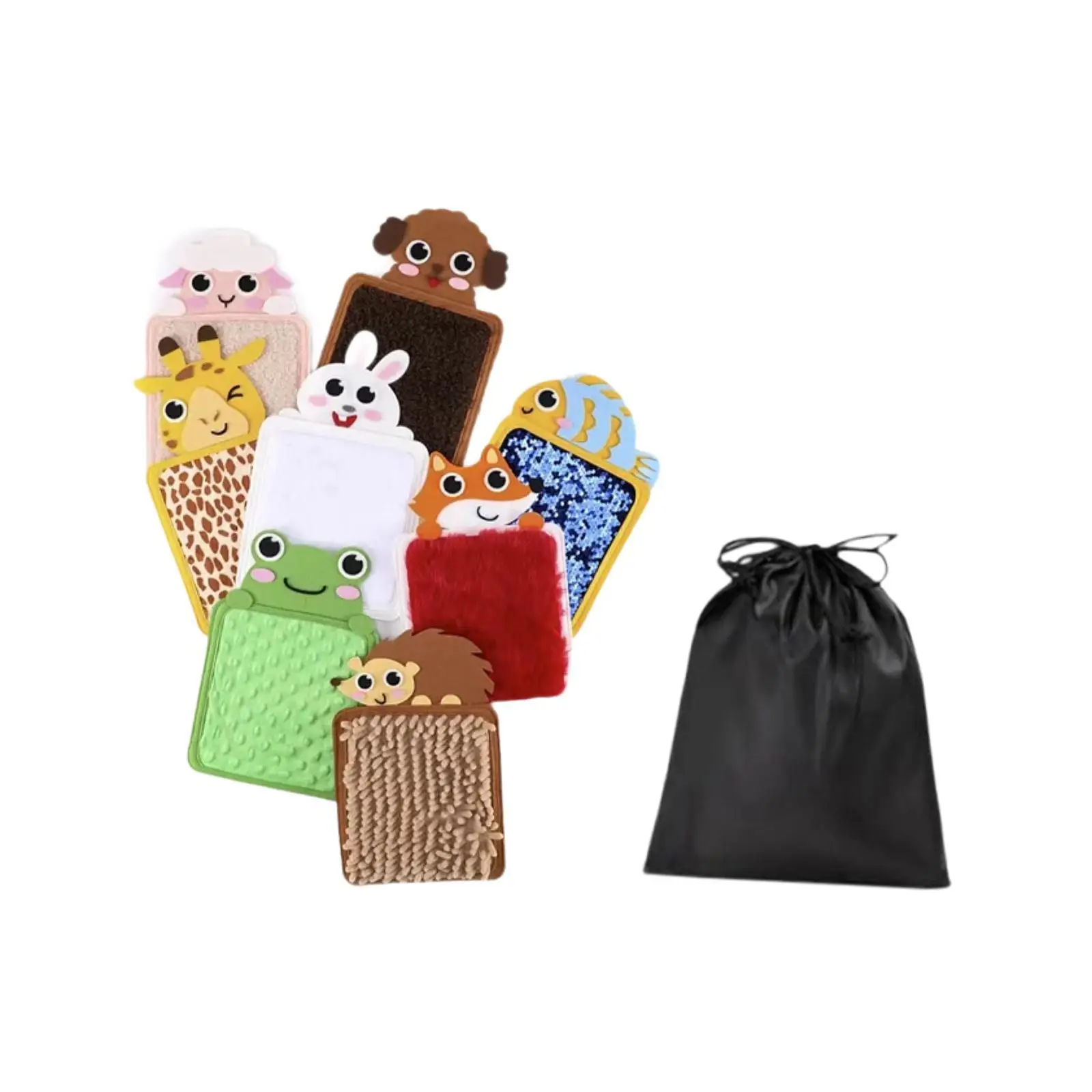 8 Pieces Sensory Mats Cartoon Kids Sensory Toys for Baby Boys Girls Children