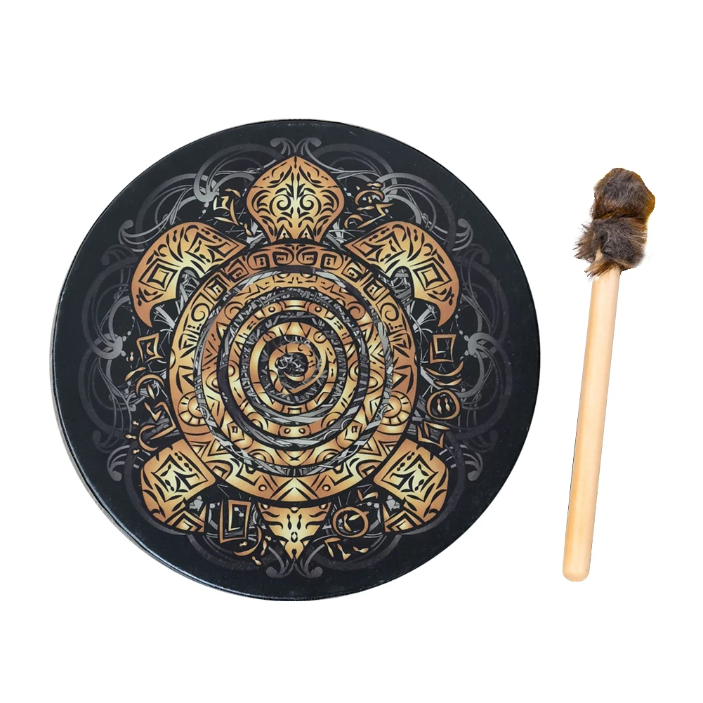 Alchemical Moon Drum Handmade Crafts Fashion Shaman Drum Tree of Life Sound Healing Tool for Spiritual Music Meditation