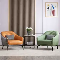 Scandinavian light luxury single sofa chair living room home bedroom leisure chair designer fabric sofa lazy small household 5