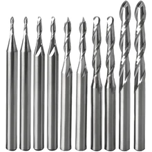 

Ball Nose End Mill Set Cuting Edge Diameter CNC Engraving Router Bits Milling Cutter For Wood Working, Shank 3.175Mm