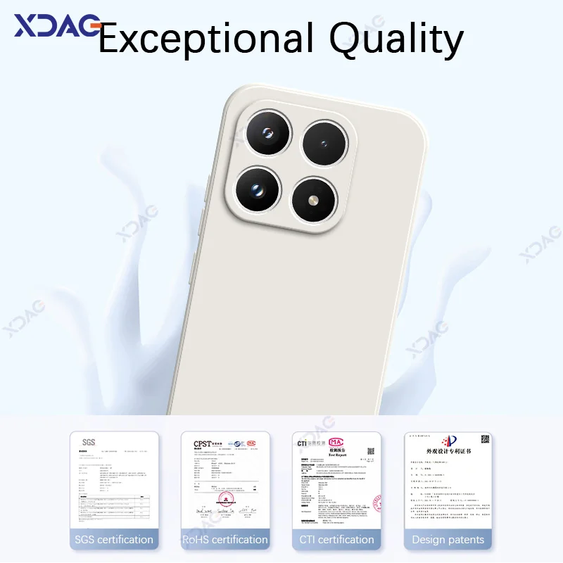 Luxury Liquid Silicone Waterproof Mobile Phone Case - 360° Protection, Soft Square Design