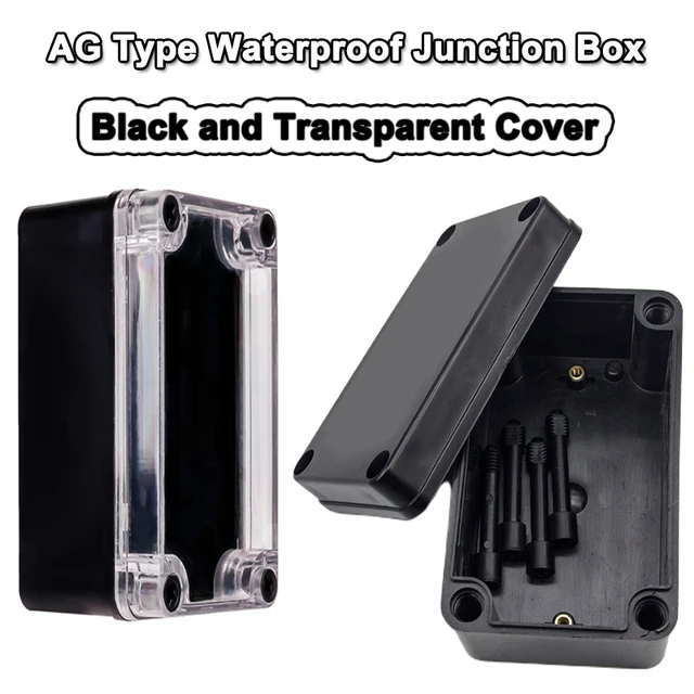 Plastic Project Box Enclosure  Transparent Project Box Black - Black  Project Box Abs - Aliexpress