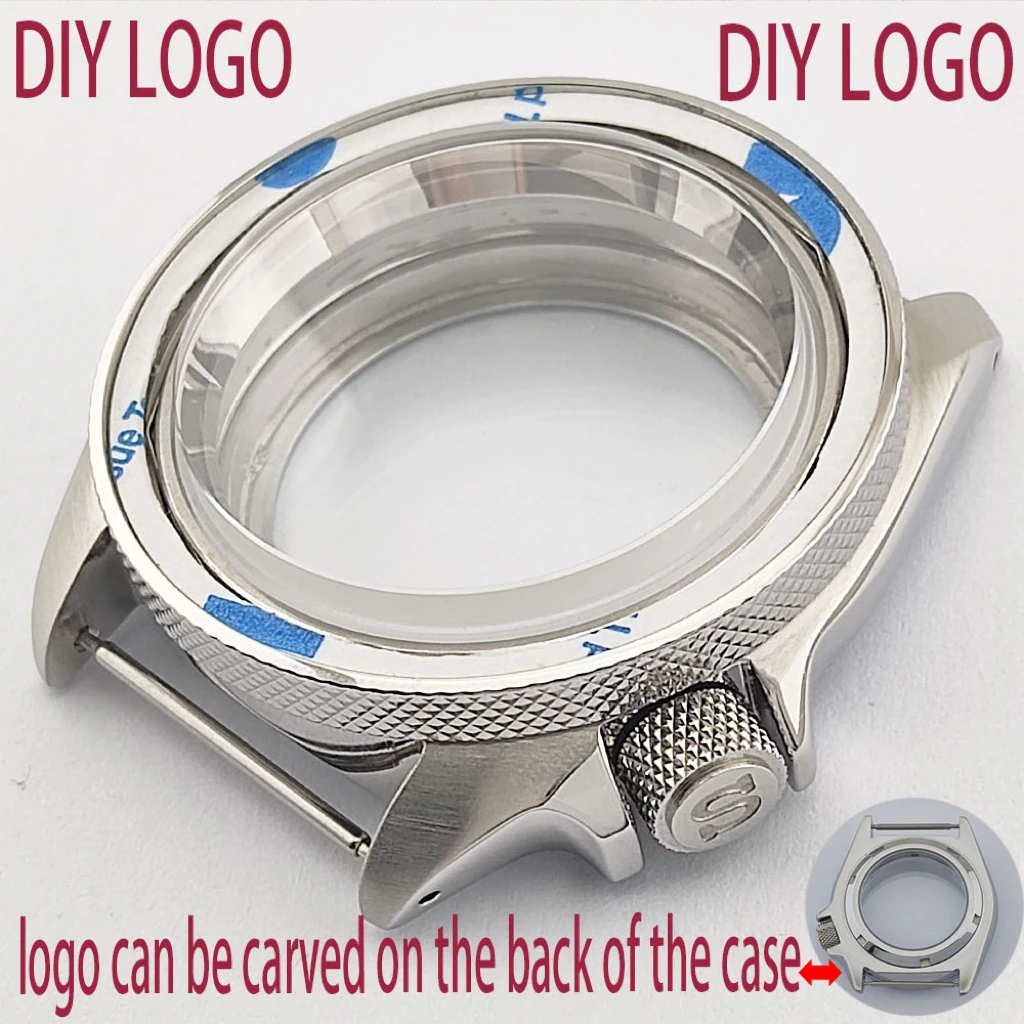 

40mm case NH35 case screw in crown sapphire convex glass case can be customized logo , suitable for NH35/NH36 movement watches.