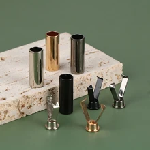  10Pcs DIY Head Tip Protector Card Rope Buckle Metal Shoelace Cylindrical Tips For Clothing Sweater Hat Rope Head Buckle 