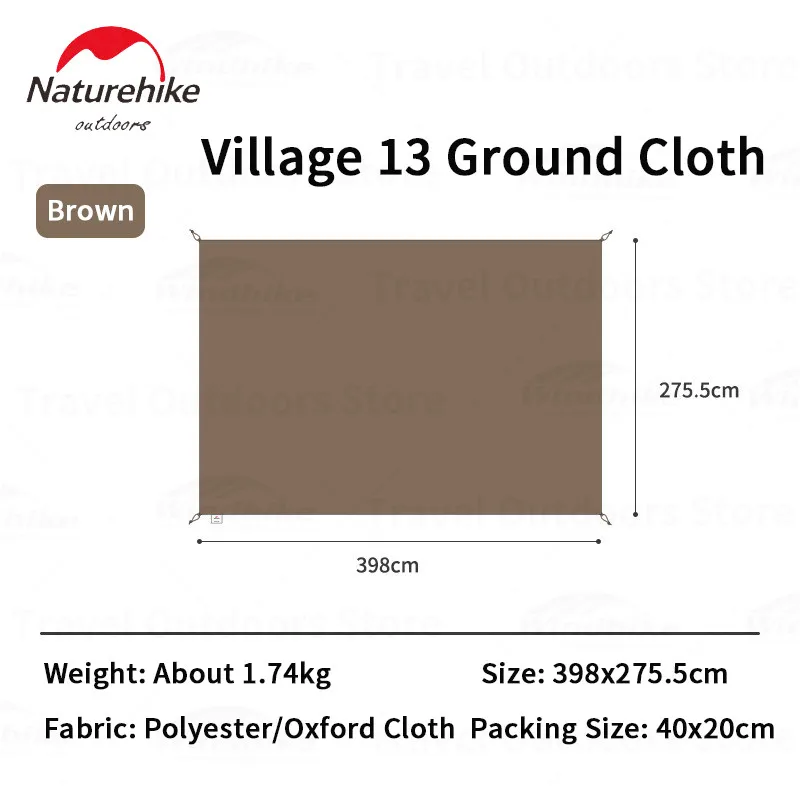 Naturehike Footprint Groundsheet for VILLAGE-13 Tent Floor