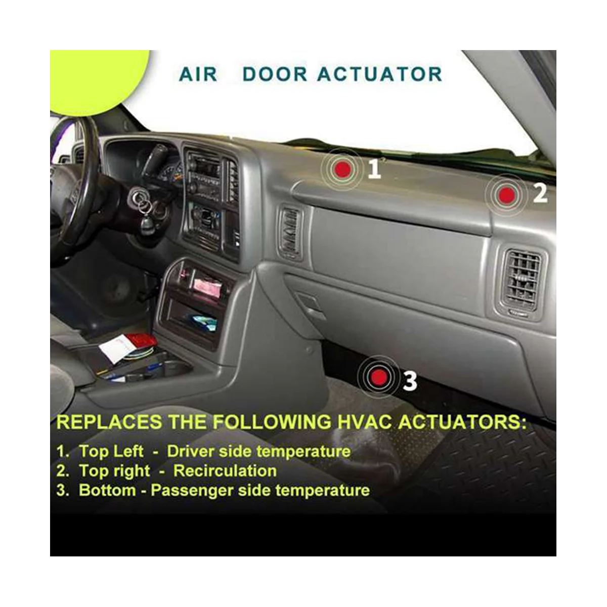 Automobile Air Conditioning Damper Actuator for 16163982 52402588 89018365