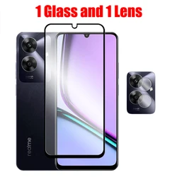 Universal 6 - in - 1 Premium Screen and Lens Protection Set - Full Coverage Tempered Glass & Lens Film for Realme Note 60 (1 Glass and 1 Lens)