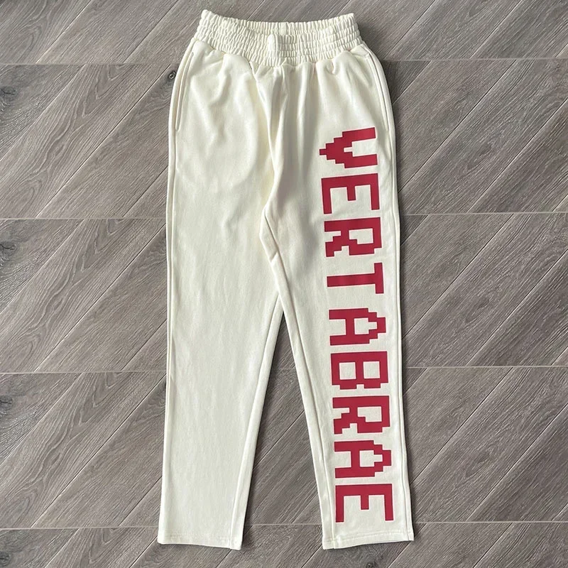 2024ss Vertabrae Sweatpants 1:1 Best Quality 3D Letters Men Pants Oversized Drawstring Jogger Pants