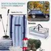 Heavy Duty XL Foldable Moving Bags 8 Pack with Backpack Straps Clear Storage Solution Lightweight Durable Alternative to Boxes 6
