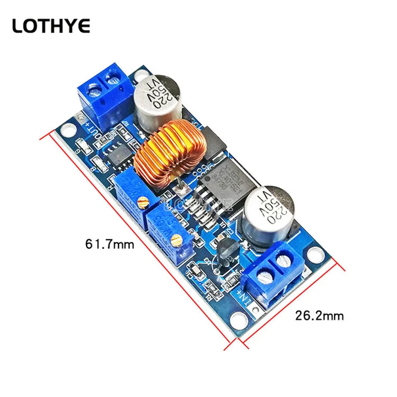 Constant Current and Constant Voltage High Current 5A Li ion Battery Charging LED Drive Buck Module Stabilizer energy modules