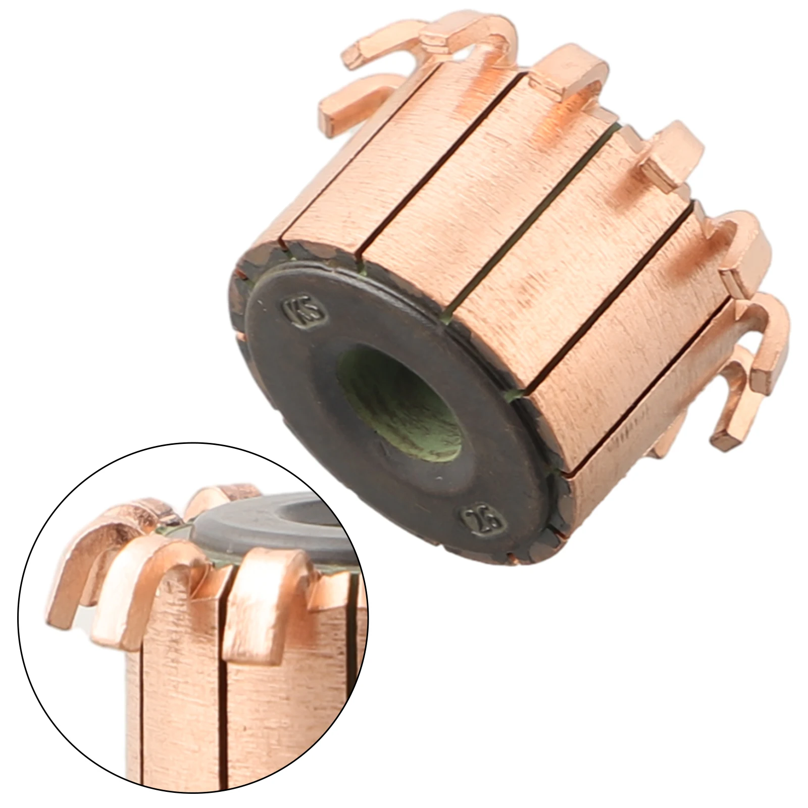 

1pc 12P Teeth Copper Hook Type Electrical Motor Commutator CHY-3389-12 For Power Tools High-speed DC Motors Commutator 8x23x17mm