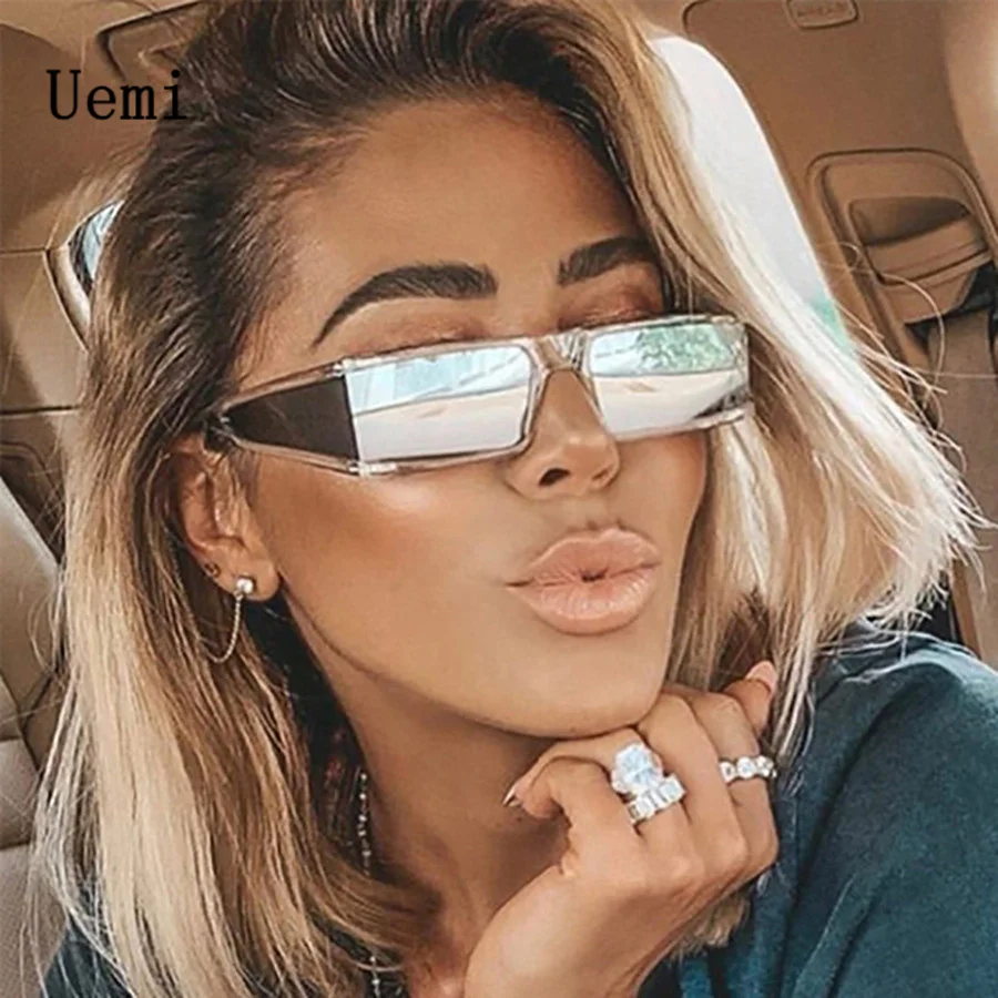 Retro Fashion Punk Square Sunglasses For Women Men Ins Popular Small Frame Silver Sun Glasses Trending Shades UV400 Ladies Eye |