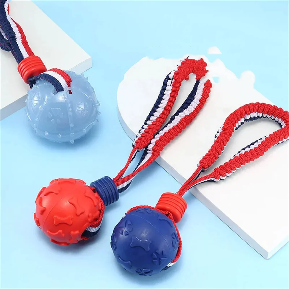 

Pet Dog Sound Toy Puzzle Bite-resistant Rubber Ball Large Dog Floating Training to Relieve Boredom and Miss Food Elastic Ball