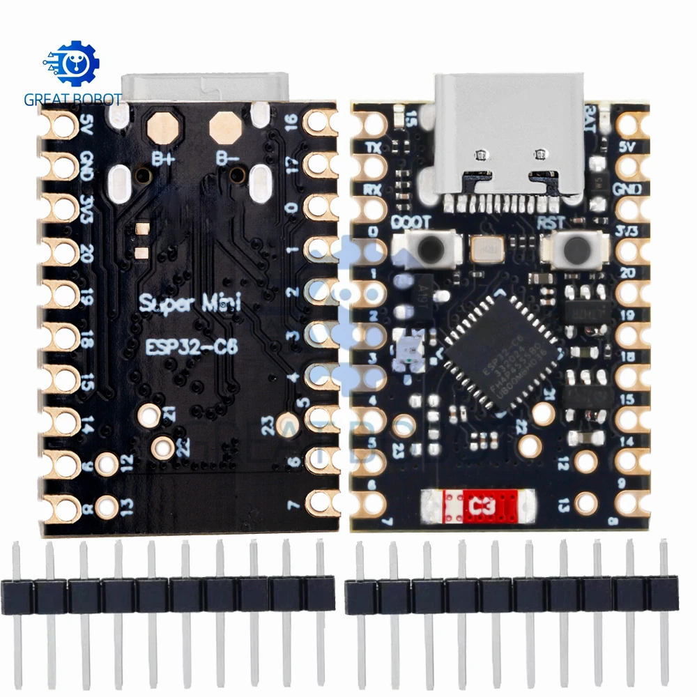 รูปสินค้า บอร์ดพัฒนา ESP32-C6 สำหรับการเรียนรู้โปรแกรมมิ่ง