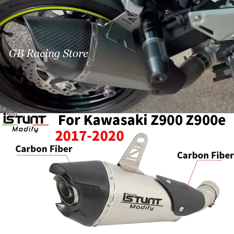 Motorcycle Exhaust Escape Moto modify Mid Link Pipe Muffler Pipe Slip On For Kawasaki Z900 Z900e 2017 2018 2019 Years