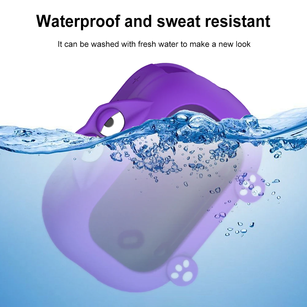 For Anker Soundcore Select 4 Go Soft Silicone Cover Protective Case Scratchproof Cover Lightweight Storage Case for BT Speaker