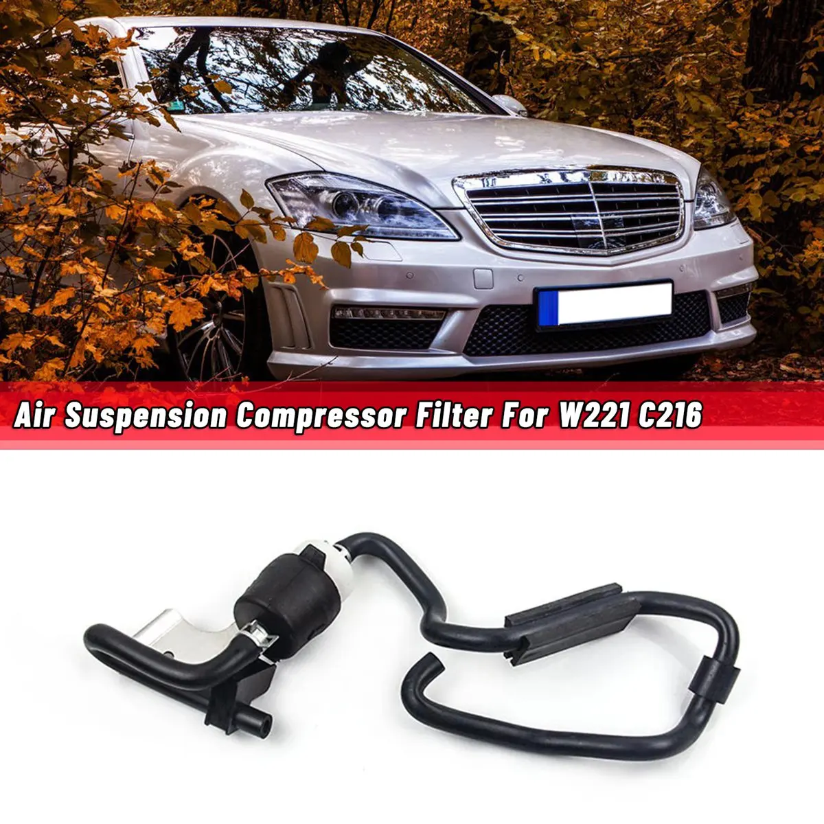 

A2213200369 Car Air Suspension Compressor Filter for Mercedes Benz S W221 C216 Air Supercharger Pressure Spring Filter