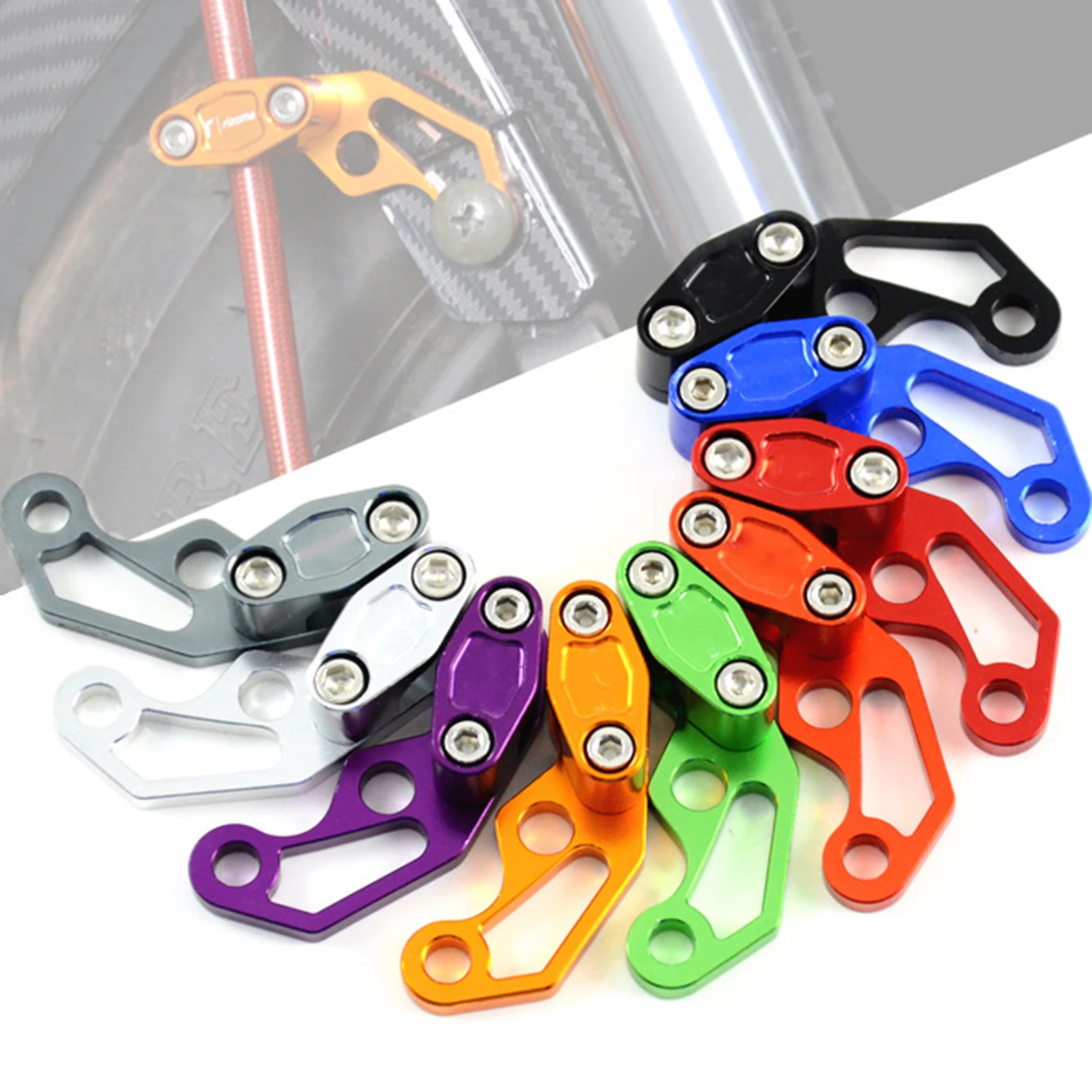 

Universal Aluminum Motorcycle Oil Pipe Cable Clip Brake Cable Tube Line Clamps Fit For Dirt Bike ATV Black/Red/Blue/Sliver/Gold