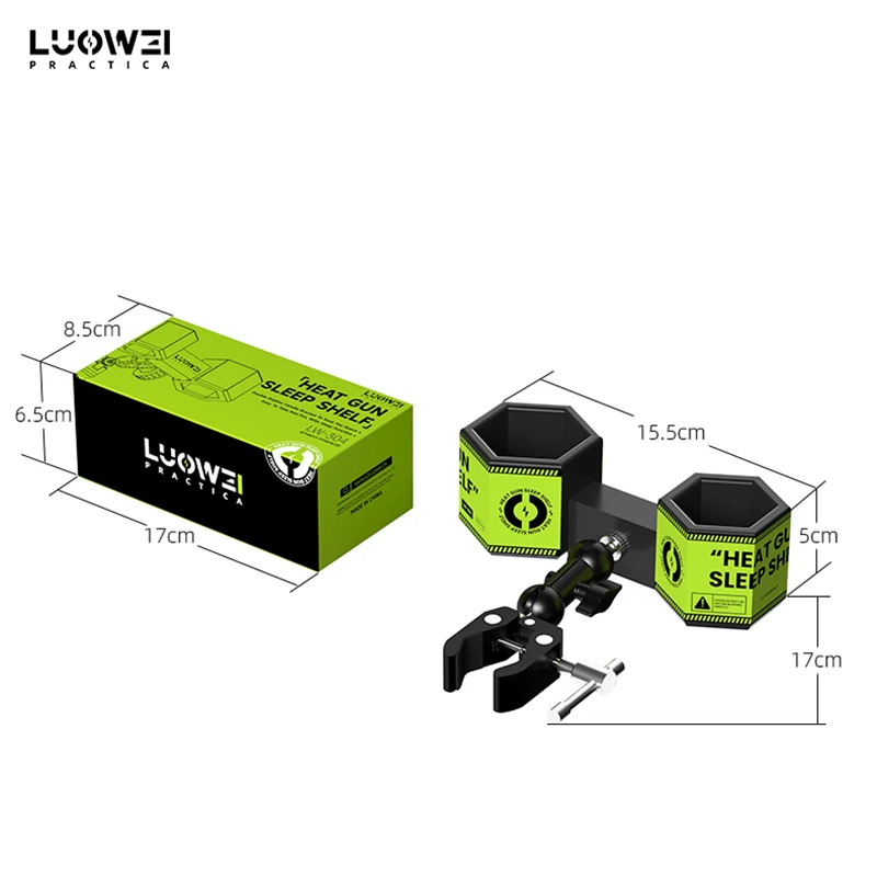 

Luowei LW-304 Quick 861DW / 2008 Hot Air Gun Fixed Bracket 360°Adjustment Angles With Sleep Function Handle Support Tool